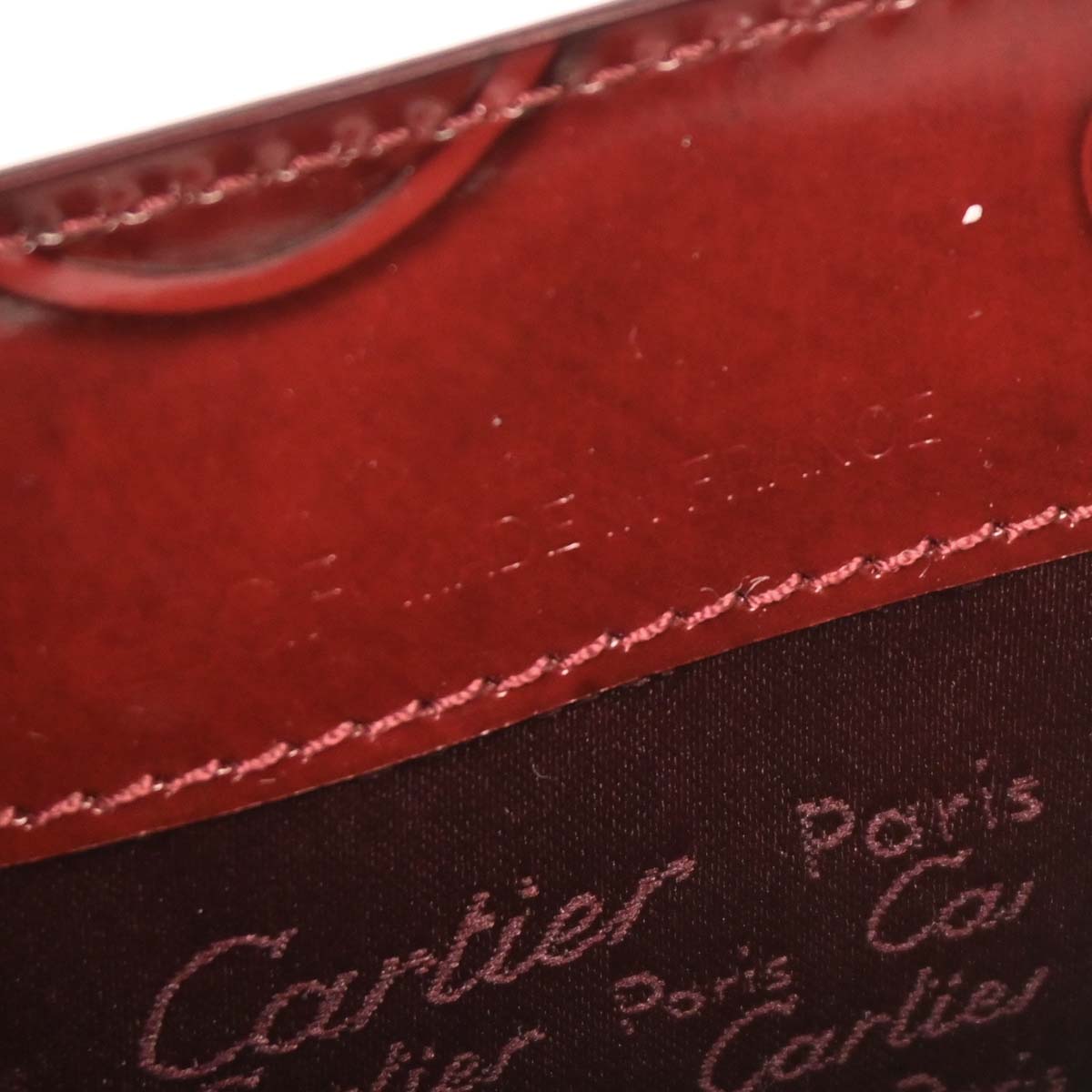 Cartier Bordeaux Happy Birthday Handbag