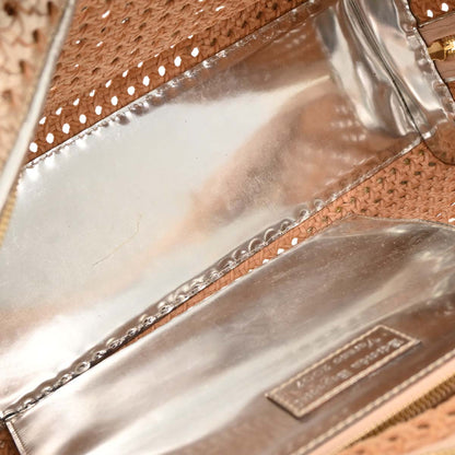 Loewe Silver Leather Amazona 36 Handbag