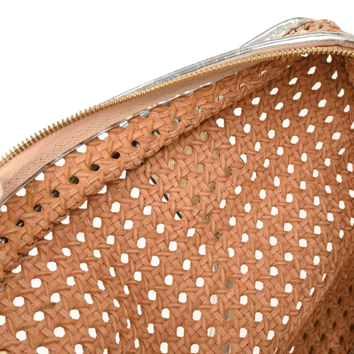 Loewe Silver Leather Amazona 36 Handbag