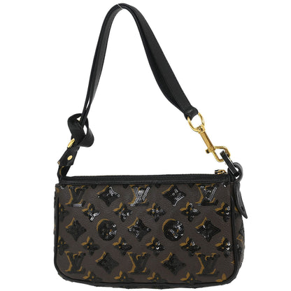 Louis Vuitton Black Epi Pochette Demi-lune Handbag M52622