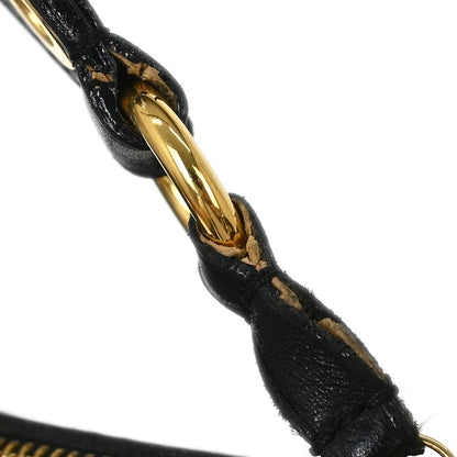 Louis Vuitton Black Epi Pochette Demi-lune Handbag M52622
