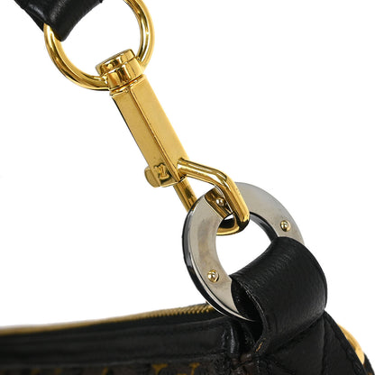 Louis Vuitton Black Epi Pochette Demi-lune Handbag M52622