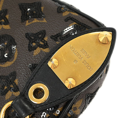Louis Vuitton Black Epi Pochette Demi-lune Handbag M52622