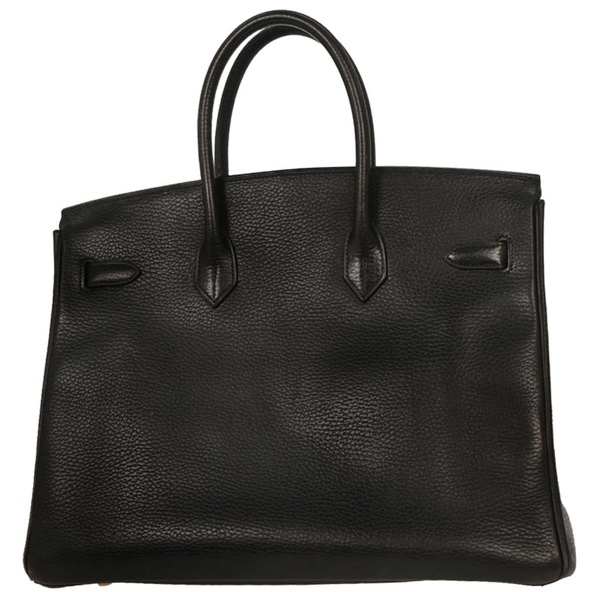 Hermes Black Ardennes Birkin 35 Handbag