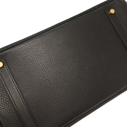 Hermes Black Ardennes Birkin 35 Handbag