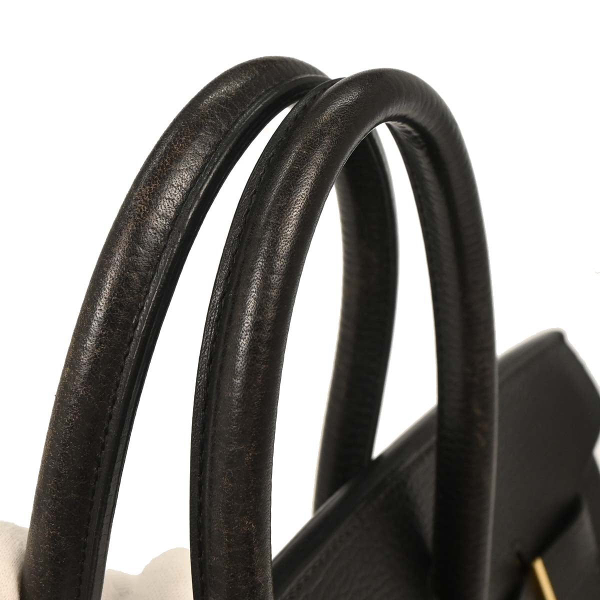 Hermes Black Ardennes Birkin 35 Handbag