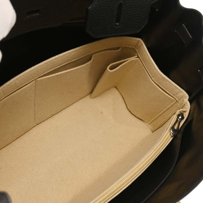 Hermes Black Ardennes Birkin 35 Handbag
