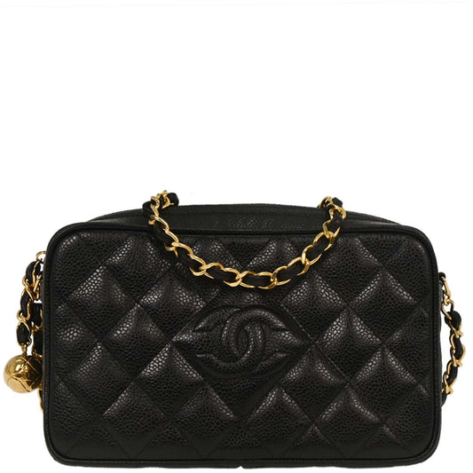 Chanel Black Caviar Camera Bag