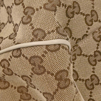 Gucci Beige Canvas GG Sukey Tote Handbag