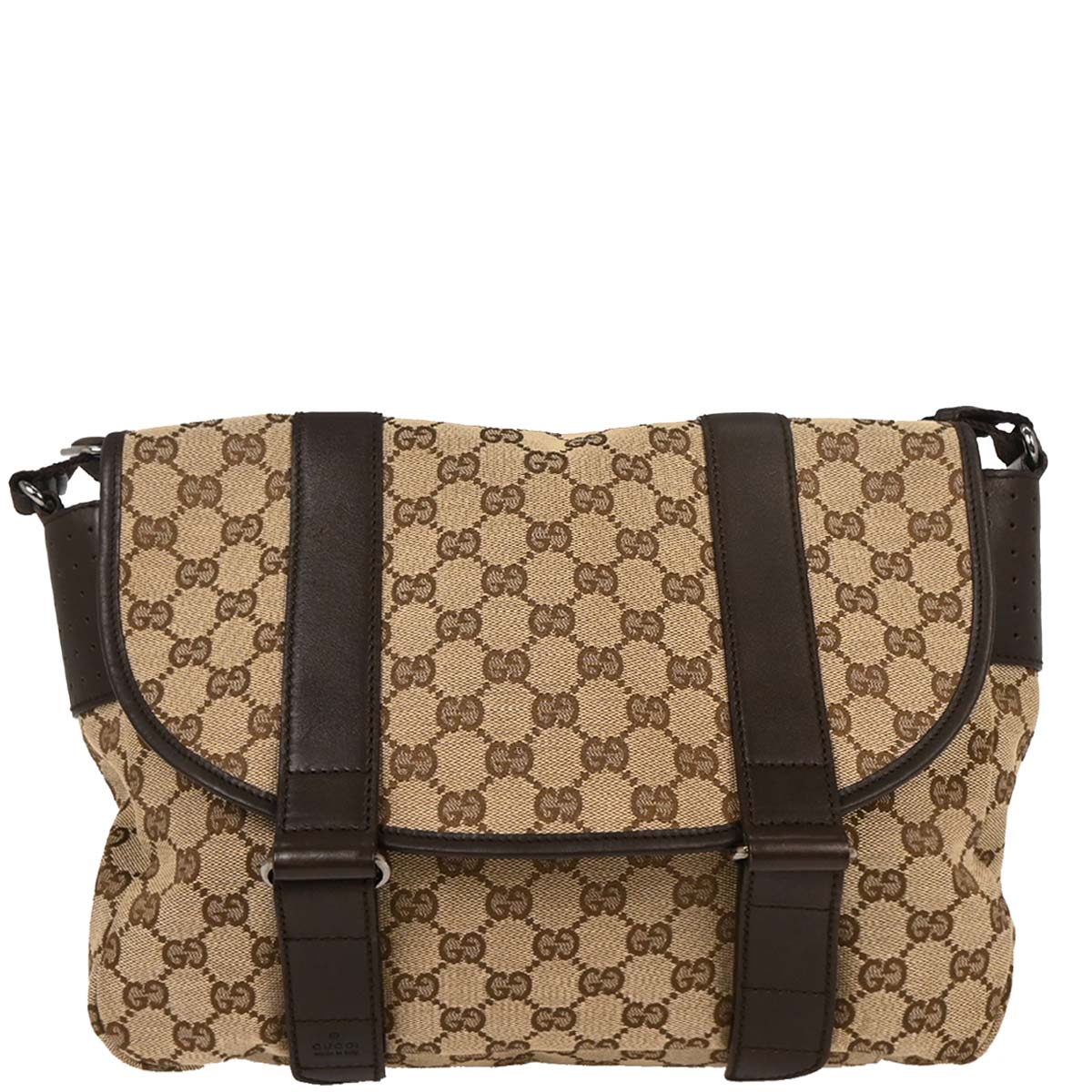 Gucci Beige Canvas GG Shoulder Bag