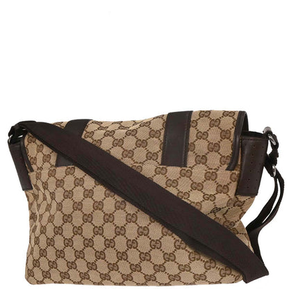 Gucci Beige Canvas GG Shoulder Bag