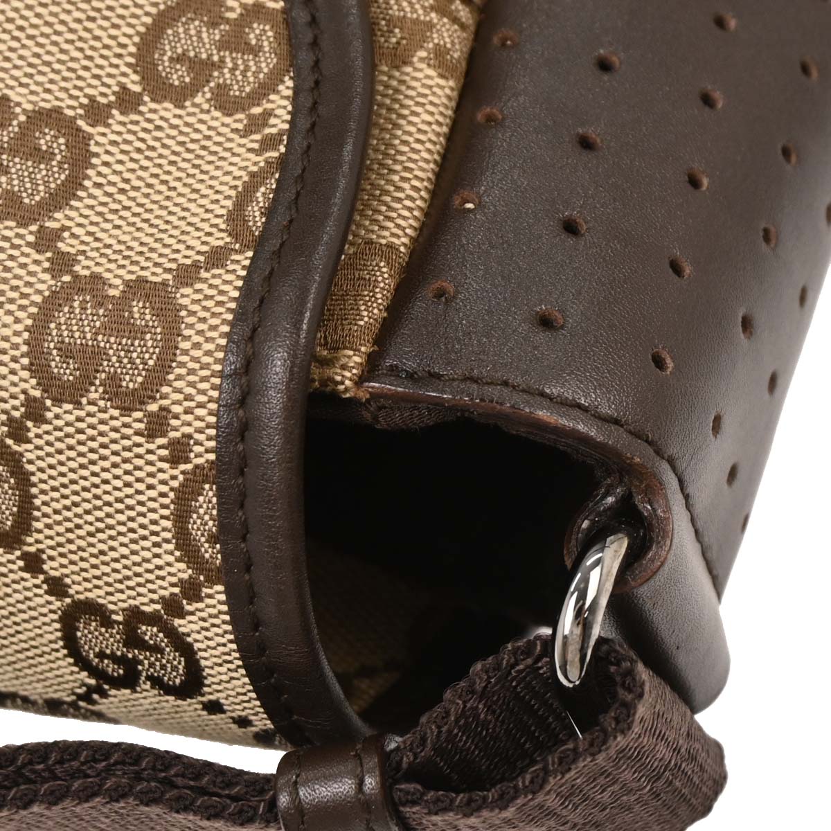 Gucci Beige Canvas GG Shoulder Bag