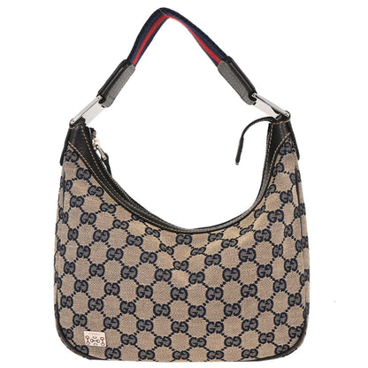 Gucci Beige Canvas GG Hobo Handbag