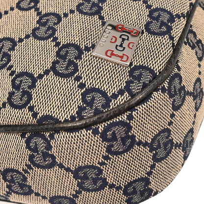 Gucci Beige Canvas GG Hobo Handbag