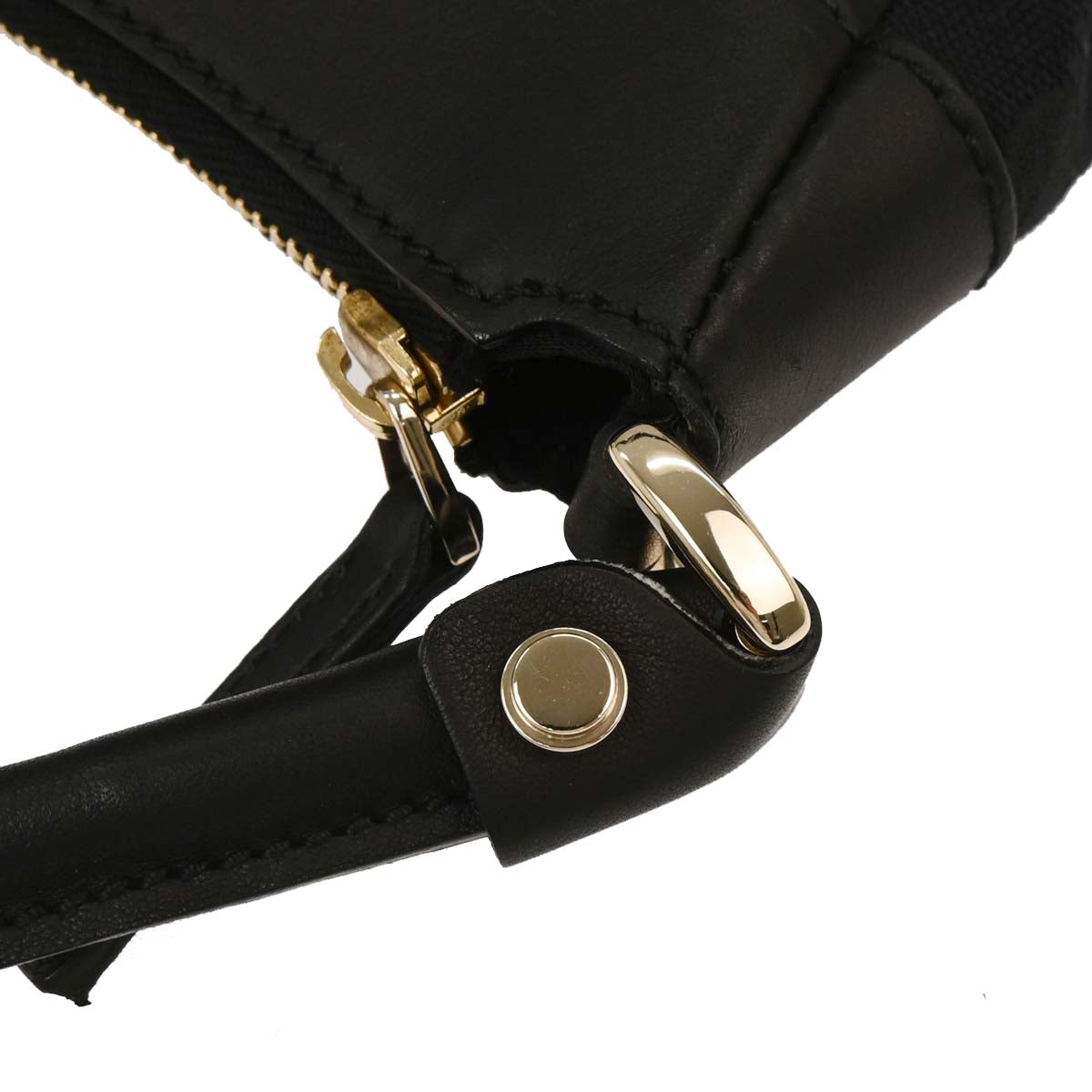 Gucci Black Canvas GG Abbey D Ring Handbag