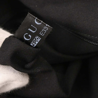 Gucci Black Canvas GG Abbey D Ring Handbag