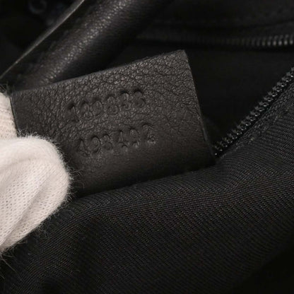 Gucci Black Canvas GG Abbey D Ring Handbag