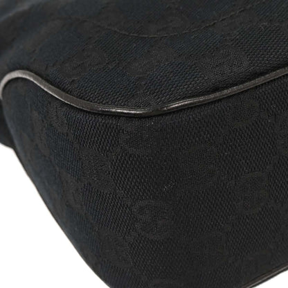 Gucci Black Canvas GG Jackie Tote Handbag