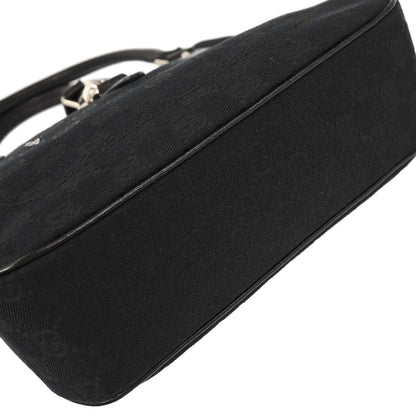 Gucci Black Canvas GG Jackie Tote Handbag