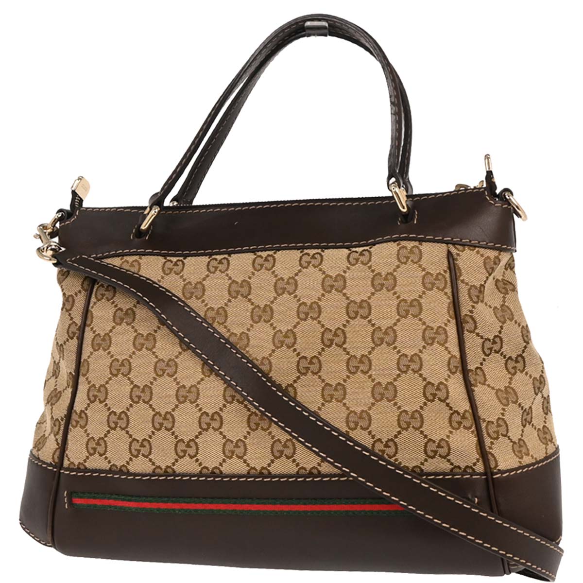 Gucci Beige Canvas GG Mayfair 2way Shoulder Handbag