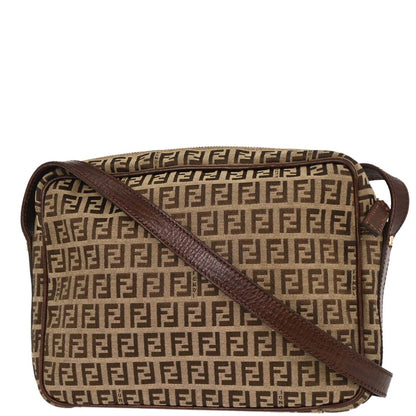 Fendi Brown Zucchino Shoulder Bag