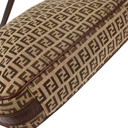 Fendi Brown Zucchino Shoulder Bag