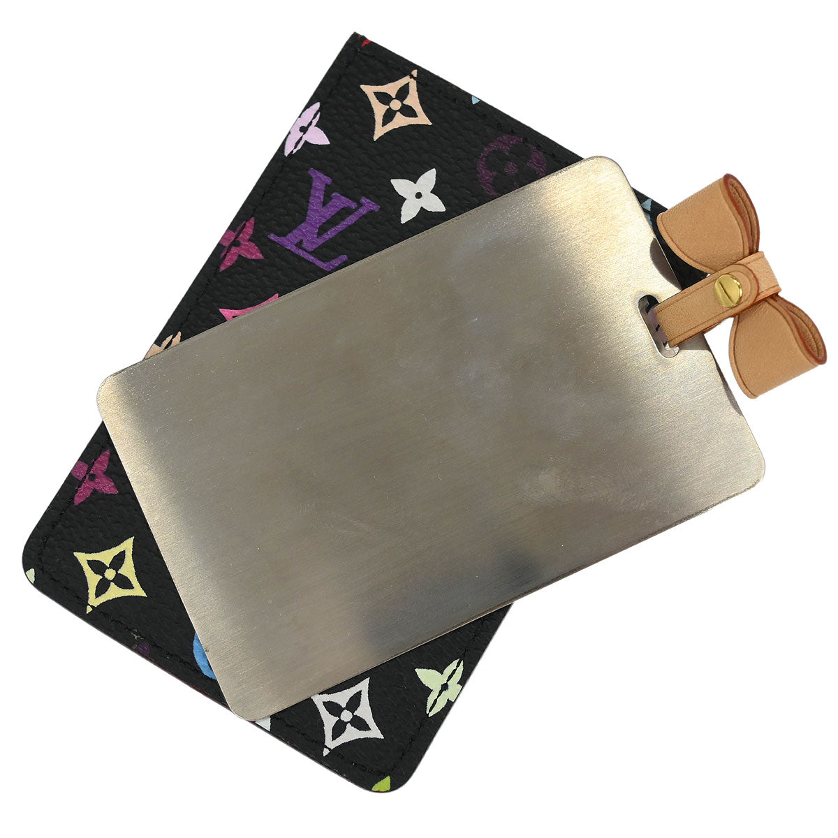 Louis Vuitton Black Monogram Multicolor Etui Compact Mirror M92650