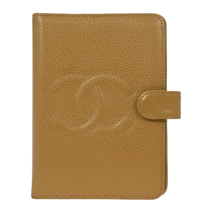 Chanel Beige Caviar Note Book Cover Small Good