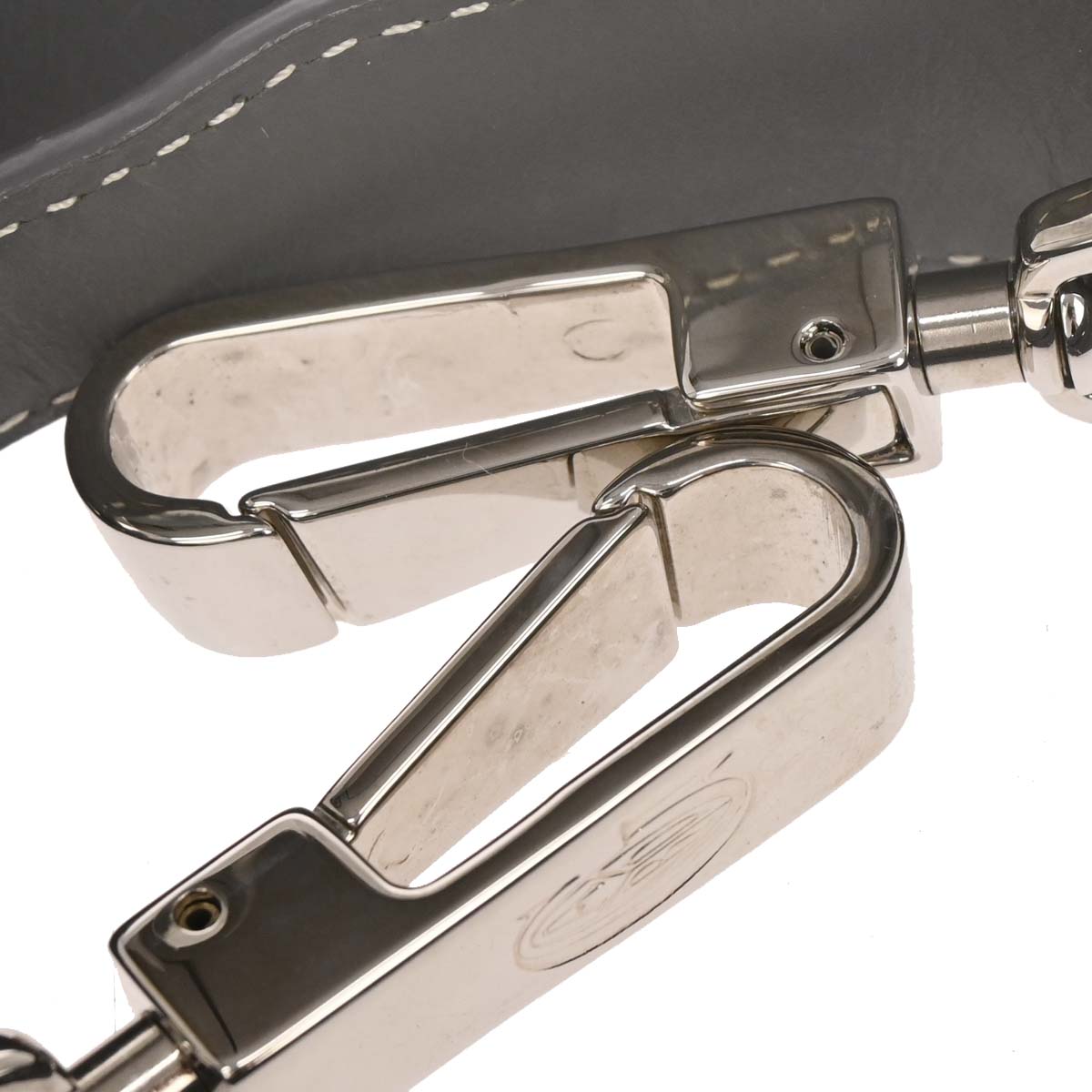Goyard Shoulder Strap Gray Leather Accessories