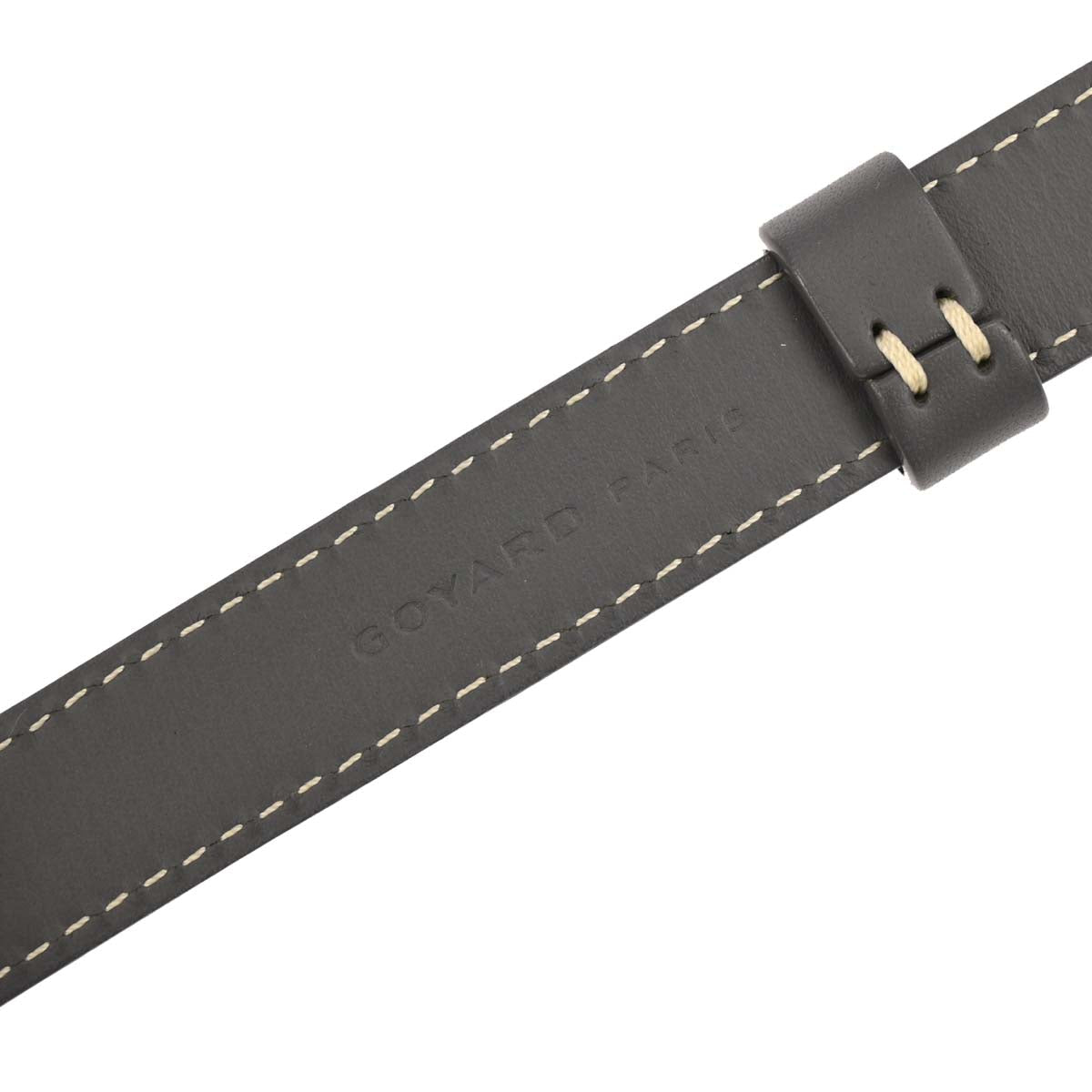Goyard Shoulder Strap Gray Leather Accessories