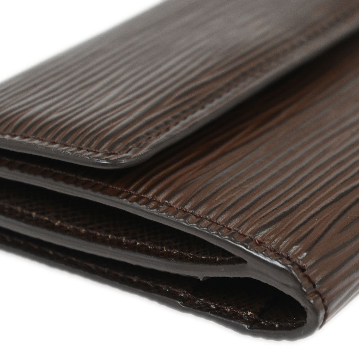 Louis Vuitton Epi Brown Ludlow Coin Case Wallet M6330D