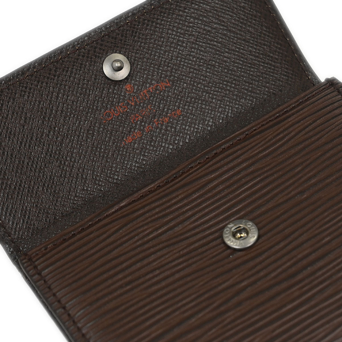 Louis Vuitton Epi Brown Ludlow Coin Case Wallet M6330D