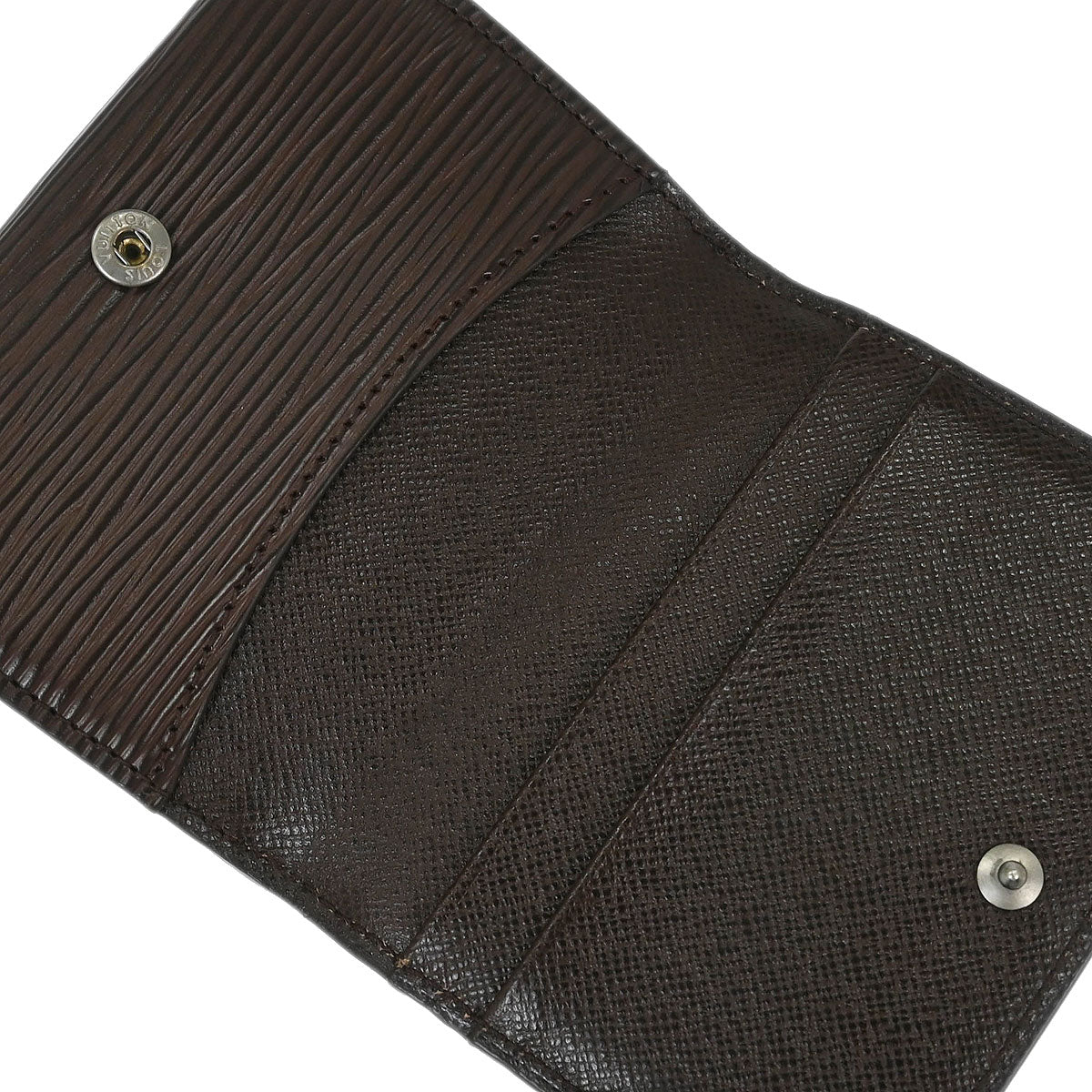 Louis Vuitton Epi Brown Ludlow Coin Case Wallet M6330D
