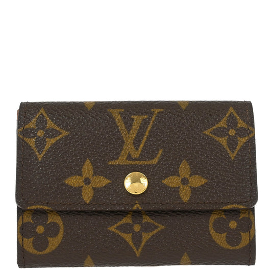 Louis Vuitton Monogram Porte Monnaie Plat Coin Case Wallet M61930