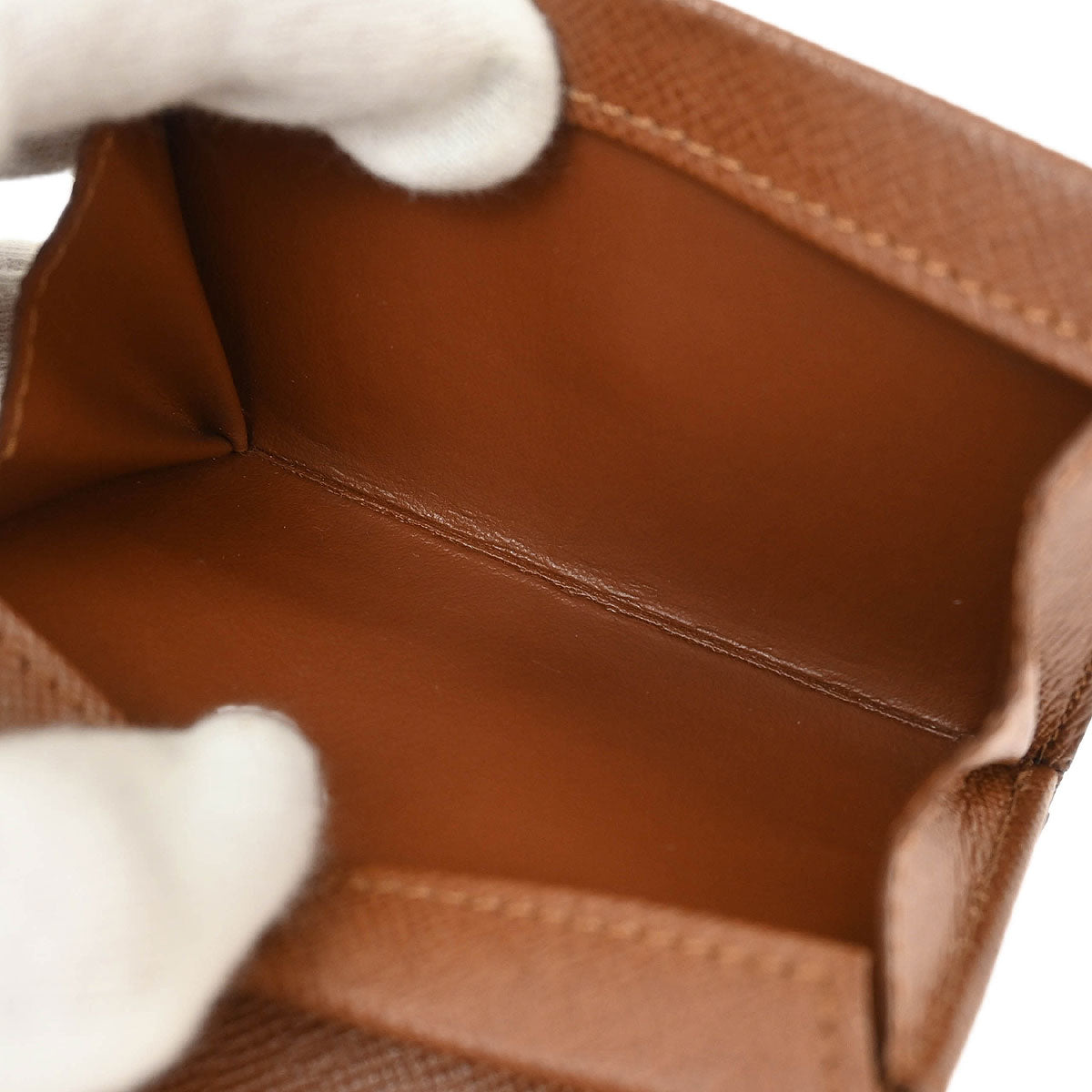 Louis Vuitton Monogram Porte Monnaie Plat Coin Case Wallet M61930