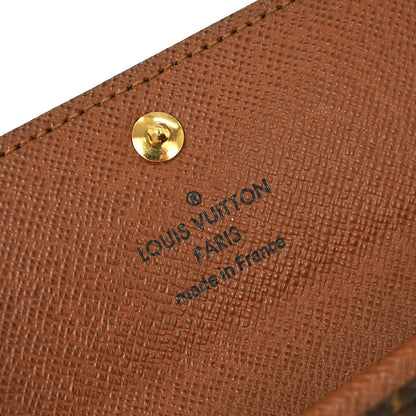 Louis Vuitton Monogram Porte Monnaie Plat Coin Case Wallet M61930