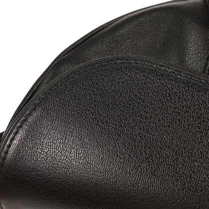 Christian Dior Black Leather Saddle Handbag