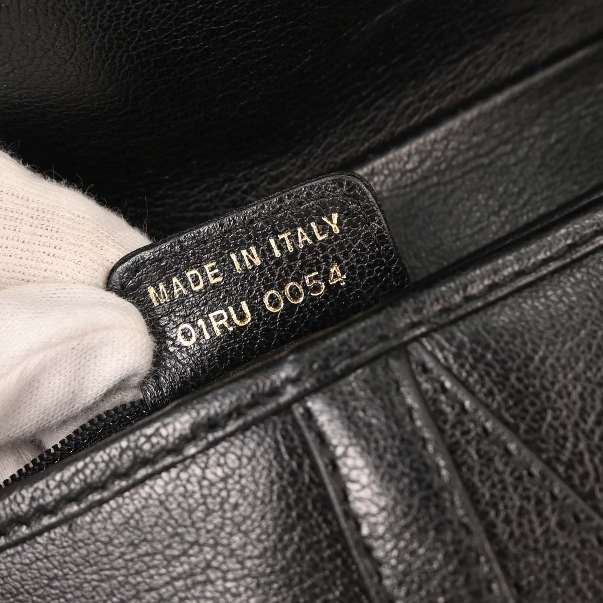 Christian Dior Black Leather Saddle Handbag