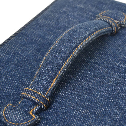 Chanel Blue Denim Vanity Handbag