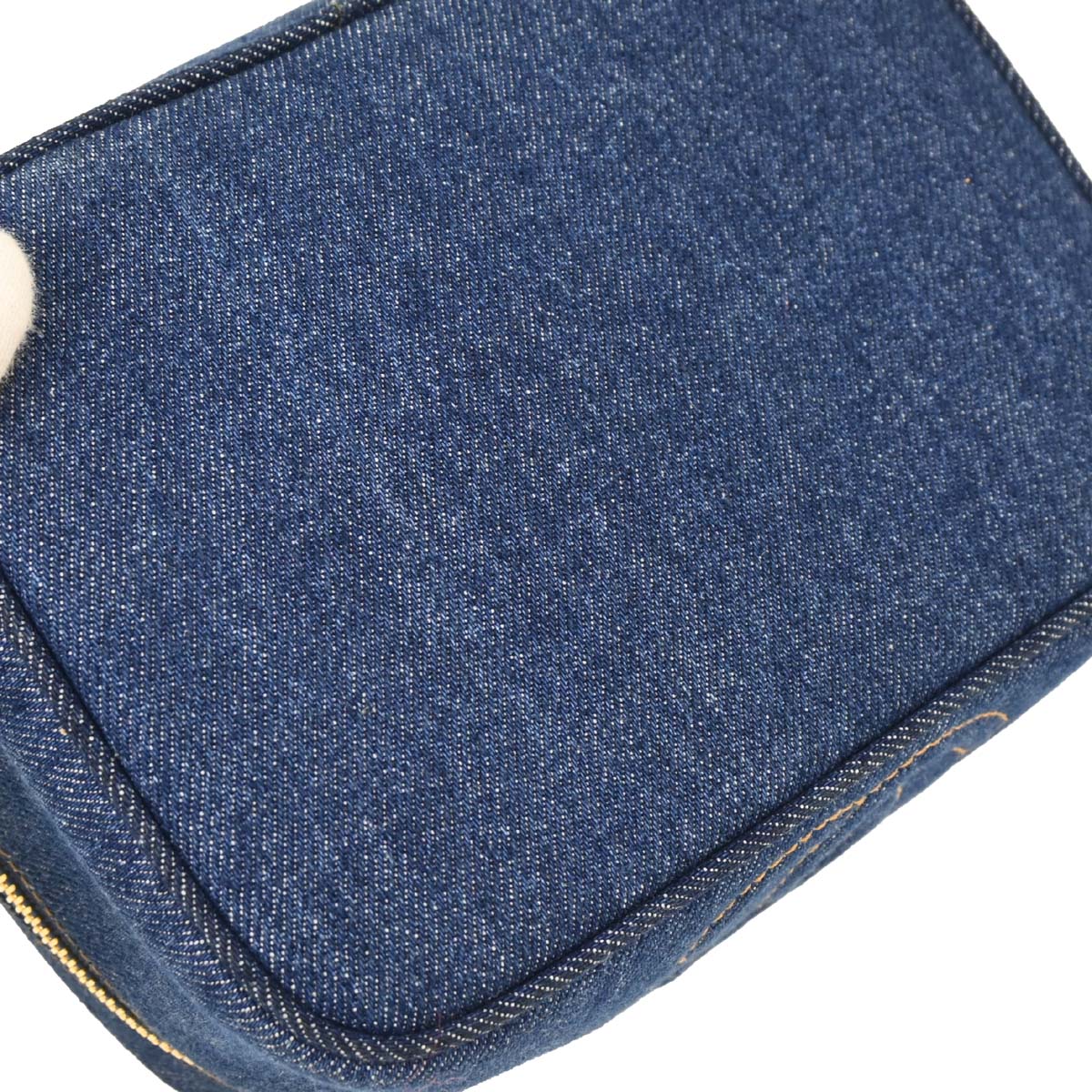Chanel Blue Denim Vanity Handbag