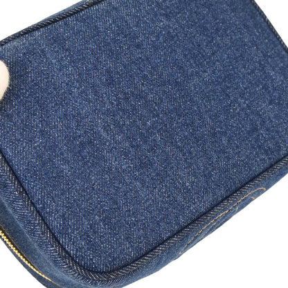 Chanel Blue Denim Vanity Handbag