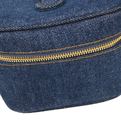 Chanel Blue Denim Vanity Handbag