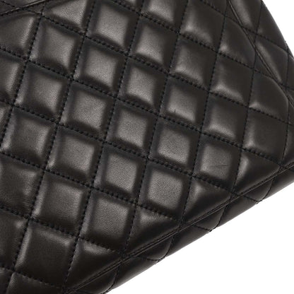 Chanel Black Lambskin Top Handle Handbag
