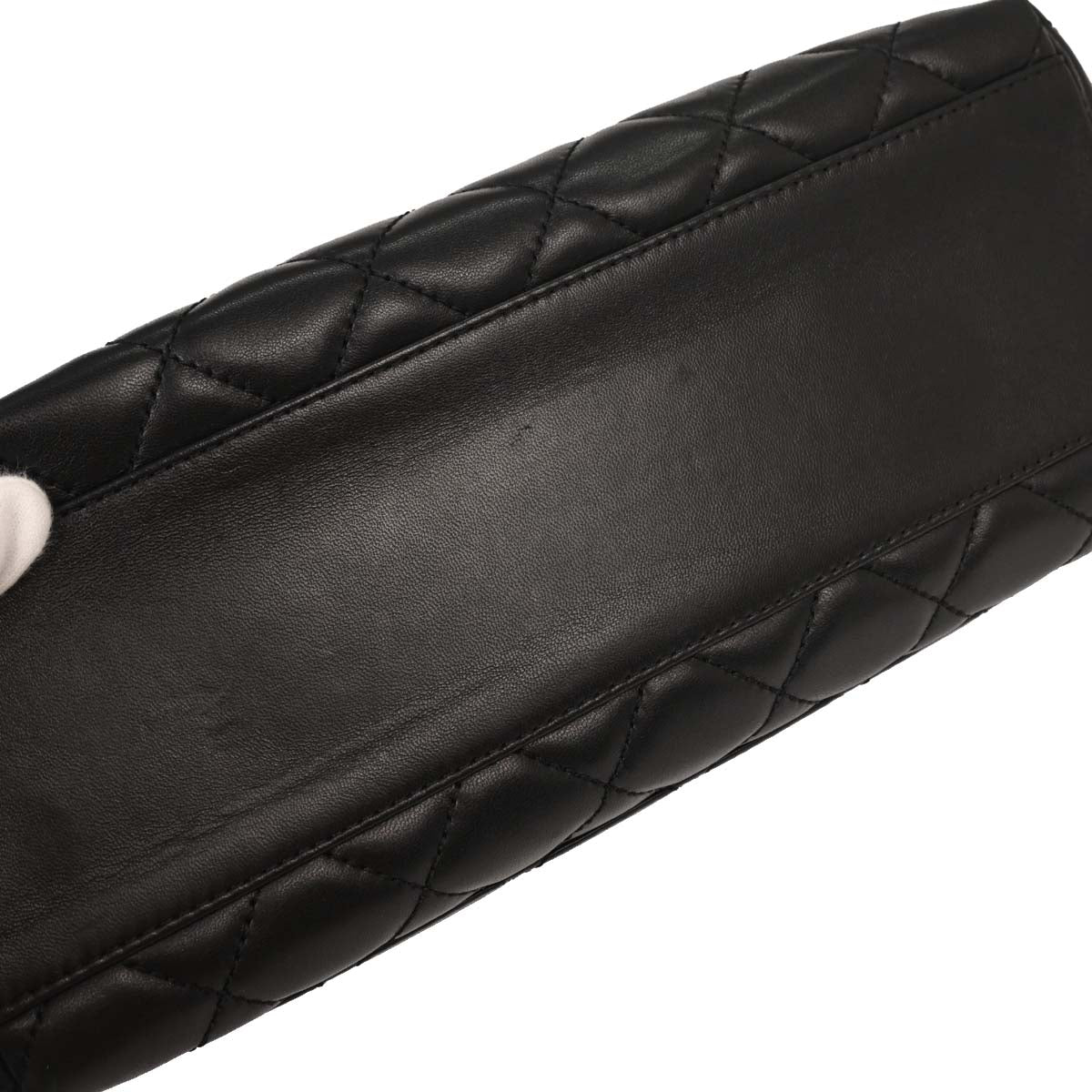 Chanel Black Lambskin Top Handle Handbag
