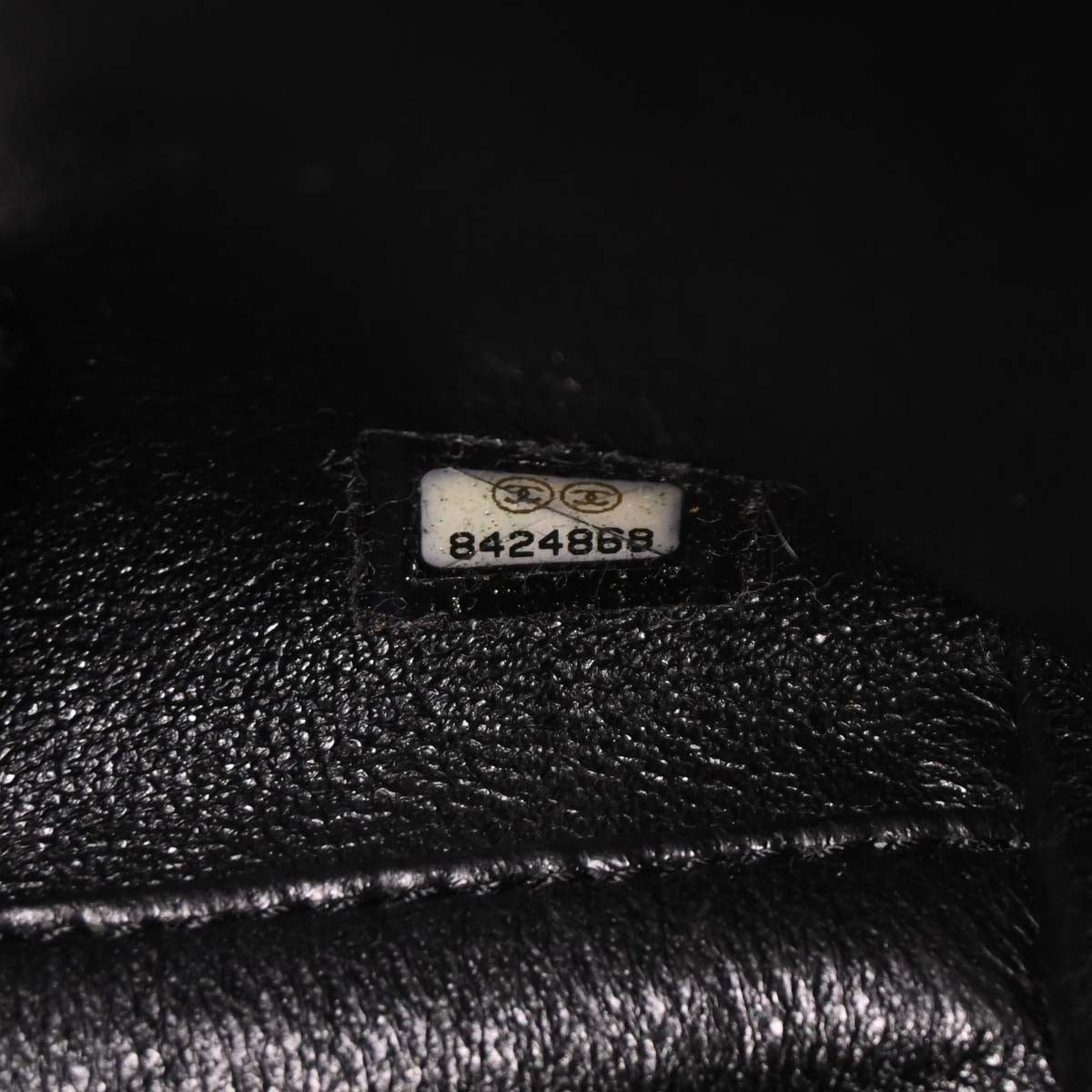 Chanel Black Lambskin Top Handle Handbag