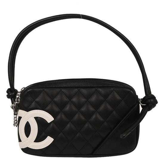 Chanel Black Calfskin Cambon Ligne Handbag