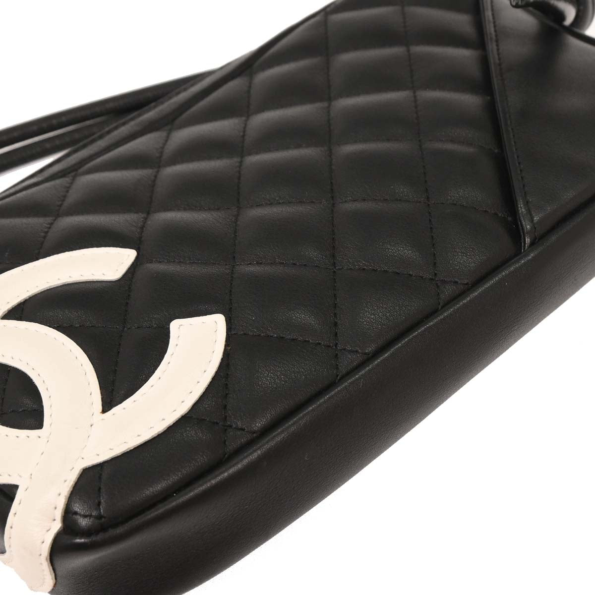 Chanel Black Calfskin Cambon Ligne Handbag