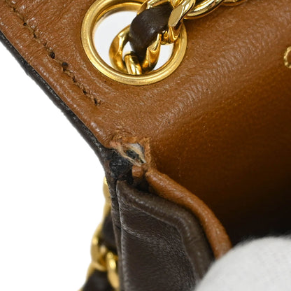 Chanel Brown Lambskin Classic Flap Micro Bum Belt Bag