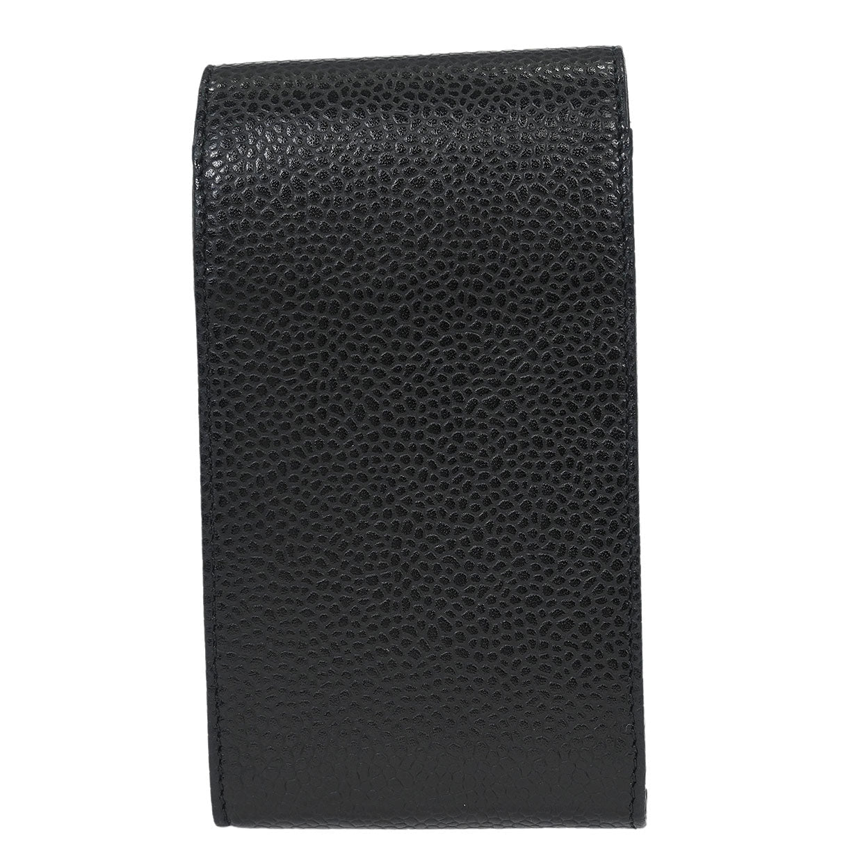 Chanel Black Caviar Cigarette Case Key Holder Small Good