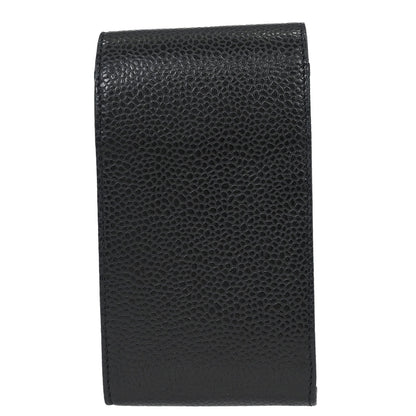 Chanel Black Caviar Cigarette Case Key Holder Small Good